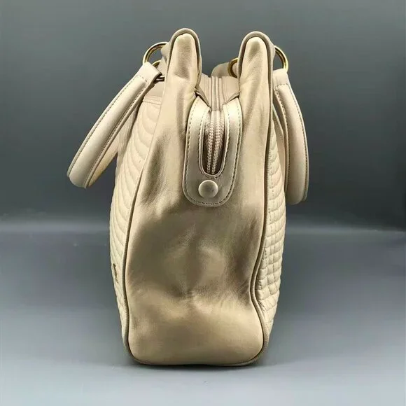 Bally Beige Quilted Handbag - Picture 3 of 12